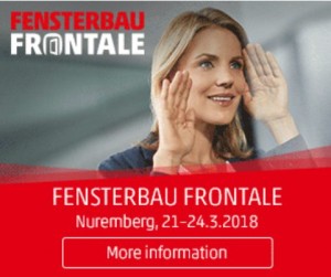 Всемирная оконная выставка FENSTERBAU FRONTALE/ HOLTZ HANDWERK в Нюрнберге 21-24 марта 2018 Всемирная оконная выставка FENSTERBAU FRONTALE/ HOLTZ HANDWERK в Нюрнберге 20-24 марта 2018